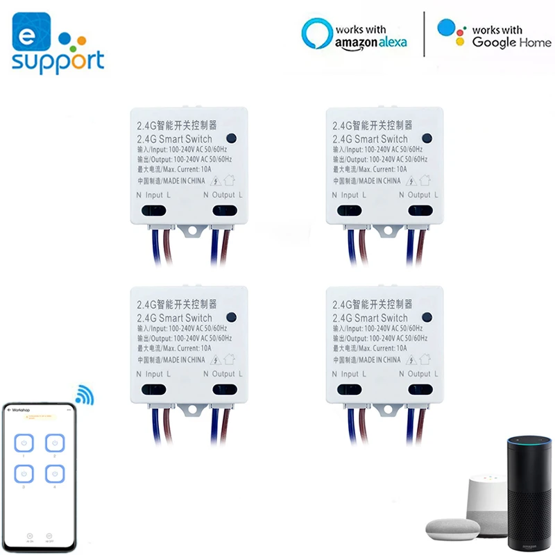 BASIC-2.4G Smart Switch Ewelink APP/WeChat Applet Remote Control Smart Home Automation Module Work With Ewelink 2.4G Gateway
BASIC-2.4G Smart Switch Ewelink APP/WeChat Applet Remote Control Smart Home Automation Module Work With Ewelink 2.4G Gateway