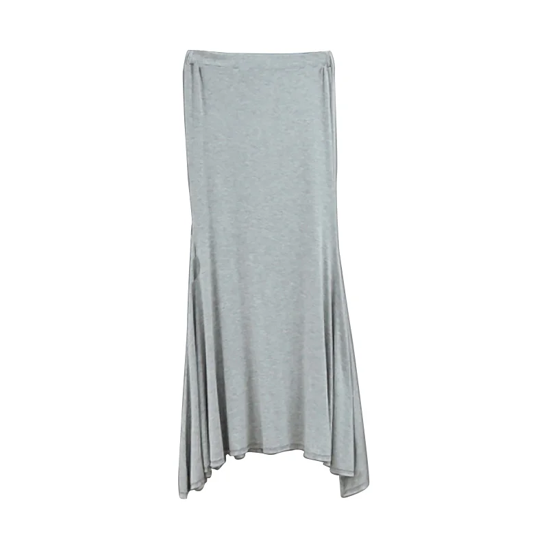 Solid Summer Mermaid Skirts Women Elatsic Waist Split Korean Long Midi Skirt Casual Modal Skirt Bodycorn Vintage Harajuku X052
Solid Summer Mermaid Skirts Women Elatsic Waist Split Korean Long Midi Skirt Casual Modal Skirt Bodycorn Vintage Harajuku X052