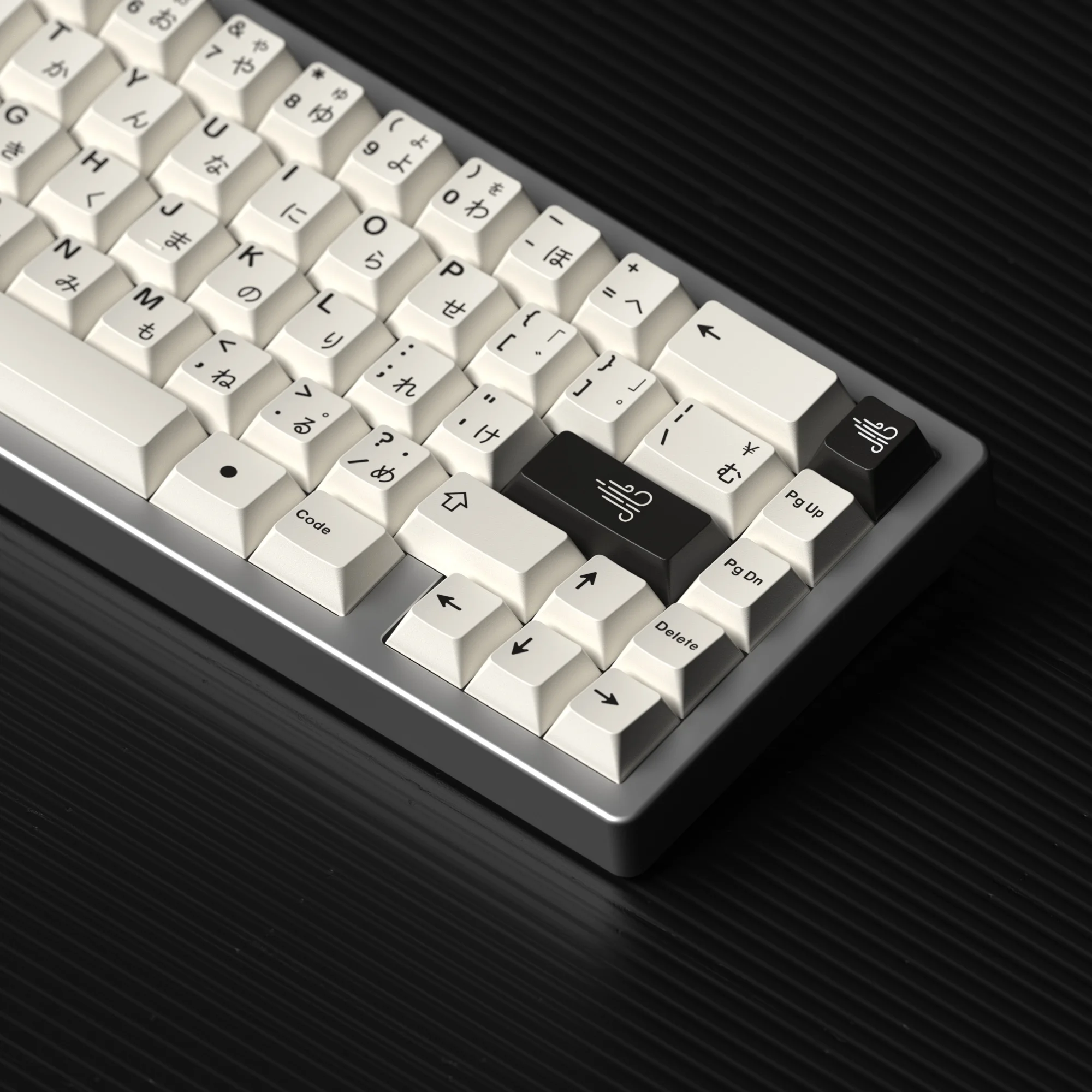 

Черно-белые японские минималистичные колпачки для клавиш JKDK с профилем вишни, колпачки для механической клавиатуры с переключателем MX