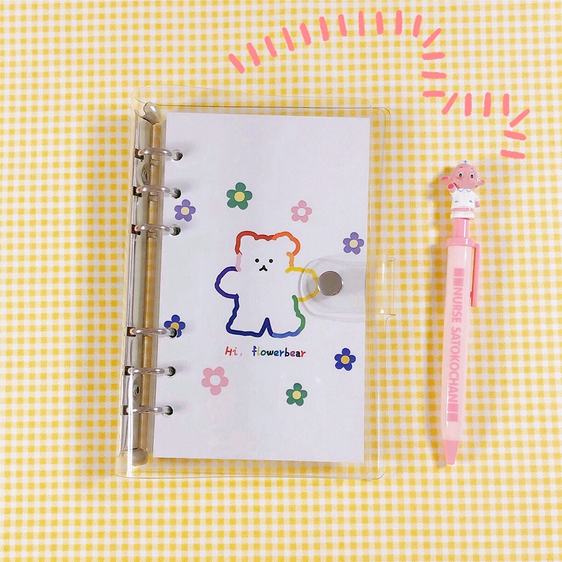 Cute Marshmallow Bear Loose Page Handbook Cartoon A6 Grid Notebook Student Agenda Planner Diary Stationery Korea School Supplies
Cute Marshmallow Bear Loose Page Handbook Cartoon A6 Grid Notebook Student Agenda Planner Diary Stationery Korea School Supplies