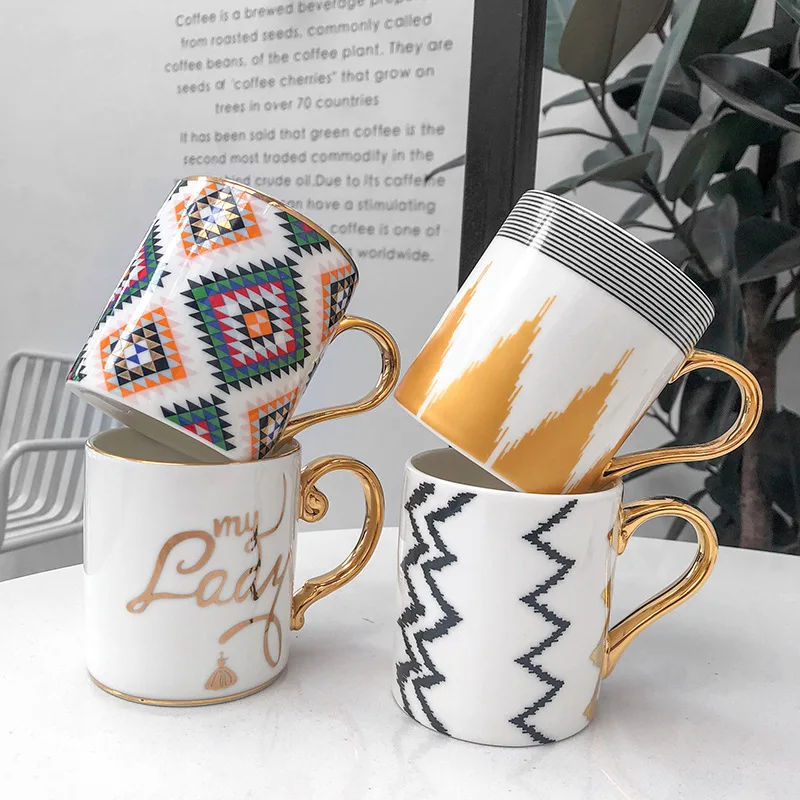 Light Luxury Gold Handle Mug Creative Porcelain Cup Business Office Coffee Cup Wedding Gifts Cup
Light Luxury Gold Handle Mug Creative Porcelain Cup Business Office Coffee Cup Wedding Gifts Cup