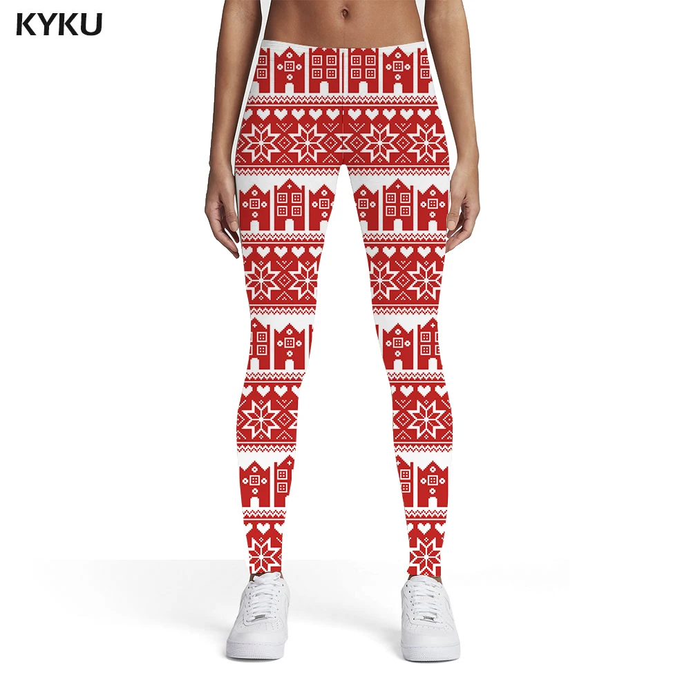 KYKU Christmas Leggings Women New Year Sport Party Elastic Snowflake Spandex Womens Leggings Pants Casual Bodybuilding Skinny
KYKU Christmas Leggings Women New Year Sport Party Elastic Snowflake Spandex Womens Leggings Pants Casual Bodybuilding Skinny