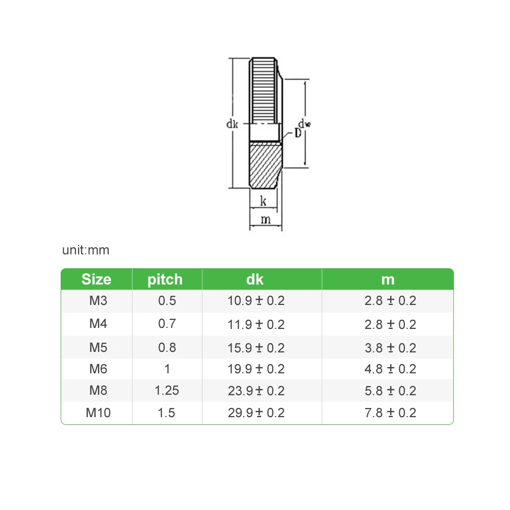 2/5/10pcs M3 M4 M5 M6 M8 M10 Zinc Plated/Nickel Plated Carbon Steel Knurled Thin Thumb Nut Iinstrument Hand Tighten Nuts
2/5/10pcs M3 M4 M5 M6 M8 M10 Zinc Plated/Nickel Plated Carbon Steel Knurled Thin Thumb Nut Iinstrument Hand Tighten Nuts