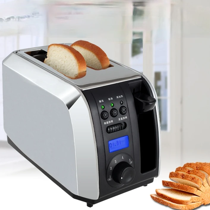 Digital Timer Electric Toaster Stainless Steel Breakfast Bread Baking Machine 2 Slices Slots Automatic Toast Oven
Digital Timer Electric Toaster Stainless Steel Breakfast Bread Baking Machine 2 Slices Slots Automatic Toast Oven