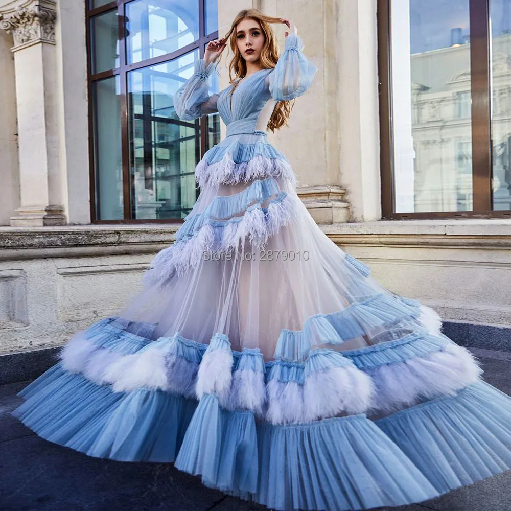 2020 Elegant A-Line Evening Dress Long Sleeves Floor-Length Feather Prom Dress Robe De Soiree Aibye Middle East Arabia Dubai
2020 Elegant A-Line Evening Dress Long Sleeves Floor-Length Feather Prom Dress Robe De Soiree Aibye Middle East Arabia Dubai