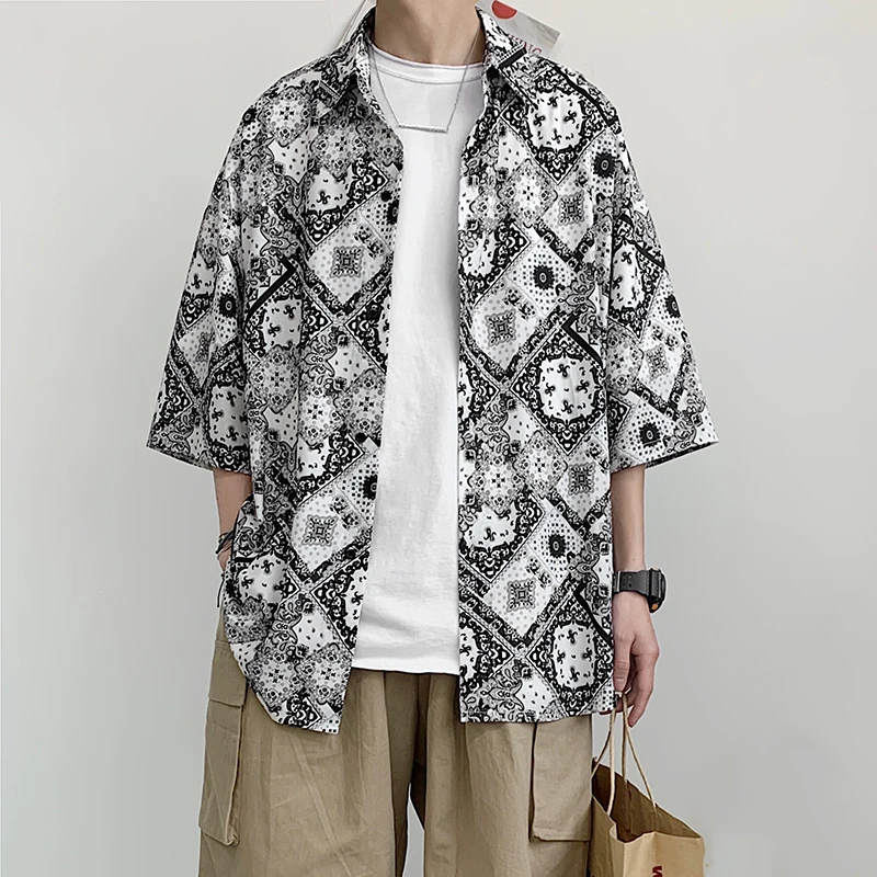 5XL 4XL Plus Size Loose Shirt Men Fashion 2020 Summer Short Sleeve Floral Shirts for Men All Match Streetwear Men Casual Shirts
5XL 4XL Plus Size Loose Shirt Men Fashion 2020 Summer Short Sleeve Floral Shirts for Men All Match Streetwear Men Casual Shirts
