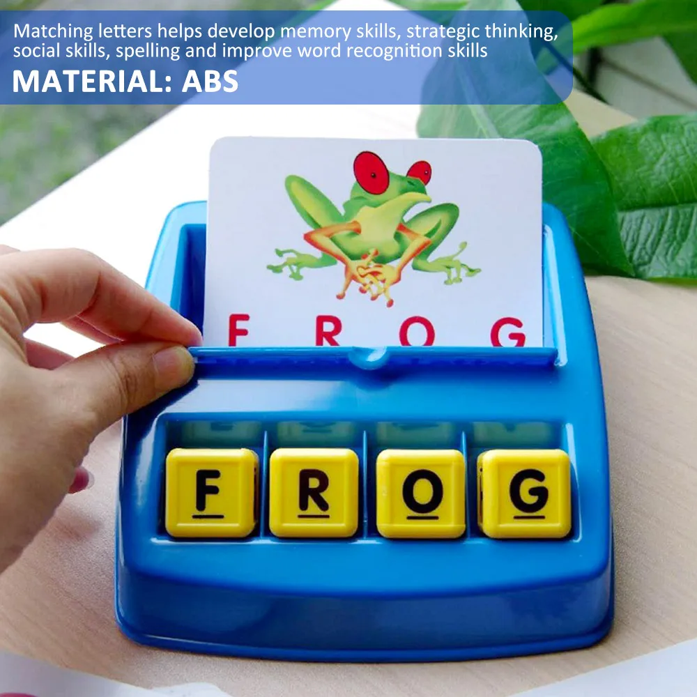Matching Letter Game Spelling Toys Alphabet Puzzle Game with 30 Flash Cards Educational Learning Language Toys for 3 4 Year Old
Matching Letter Game Spelling Toys Alphabet Puzzle Game with 30 Flash Cards Educational Learning Language Toys for 3 4 Year Old