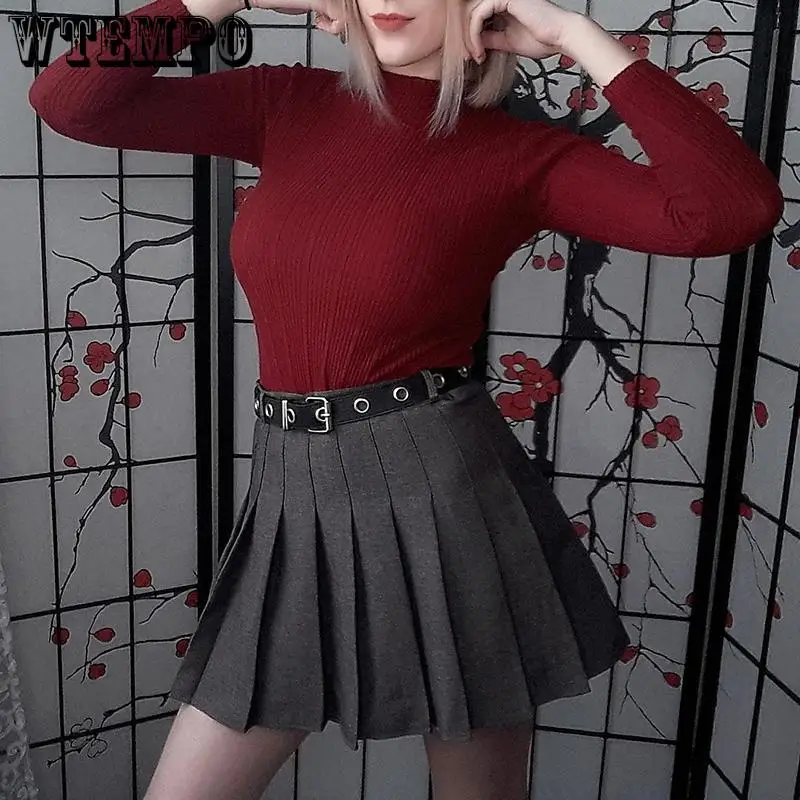 Goth Y2K Mini Pleated Skirts Leather Belt Chain Fashion Punk High Waist Skirt Shorts Harajuku Kawaii Faldas Jupe Femme Summer
Goth Y2K Mini Pleated Skirts Leather Belt Chain Fashion Punk High Waist Skirt Shorts Harajuku Kawaii Faldas Jupe Femme Summer