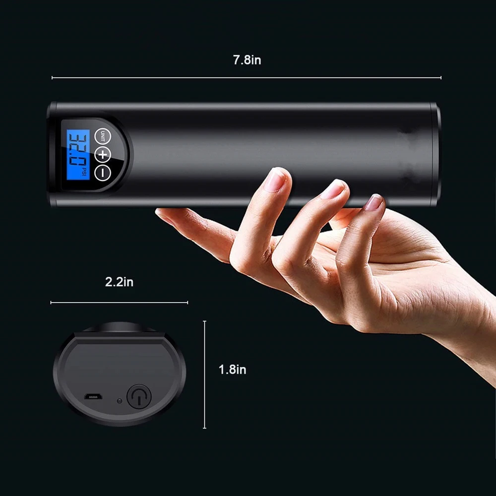 Tyre Inflator Cordless Portable Compressor Digital Car Tyre Pump Rechargeable Air Pump For Car Bike Tires Balls 12V 150PSI
Tyre Inflator Cordless Portable Compressor Digital Car Tyre Pump Rechargeable Air Pump For Car Bike Tires Balls 12V 150PSI