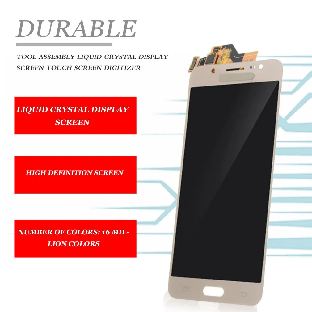 LCD Display Touch Screen Digitizer Assembly for Samsung Galaxy J5 2016 J510 Repair Replacement Accessories
LCD Display Touch Screen Digitizer Assembly for Samsung Galaxy J5 2016 J510 Repair Replacement Accessories