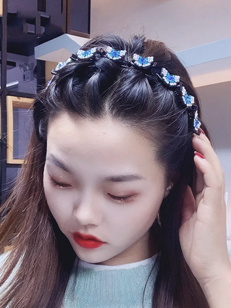 New Non-Slip Hairband Rhinestone Headband Women Hair Bands Hoop Claws Clips Double Bangs Hairstyle Hairpin Hair Clip Accessories
New Non-Slip Hairband Rhinestone Headband Women Hair Bands Hoop Claws Clips Double Bangs Hairstyle Hairpin Hair Clip Accessories