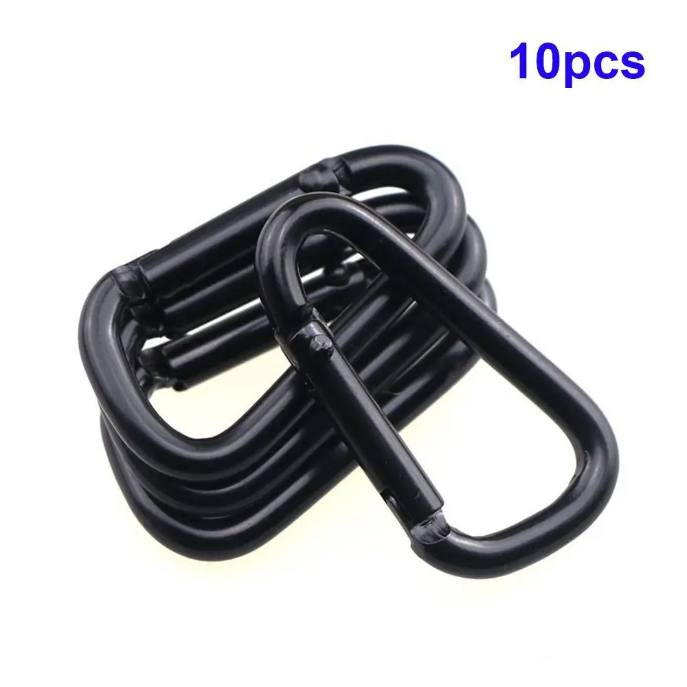 10pcs Outdoor D-Shaped Aluminum Alloy Black Carabiner Luggage Kettle Backpack Hook Hanging Buckle Keychain
10pcs Outdoor D-Shaped Aluminum Alloy Black Carabiner Luggage Kettle Backpack Hook Hanging Buckle Keychain