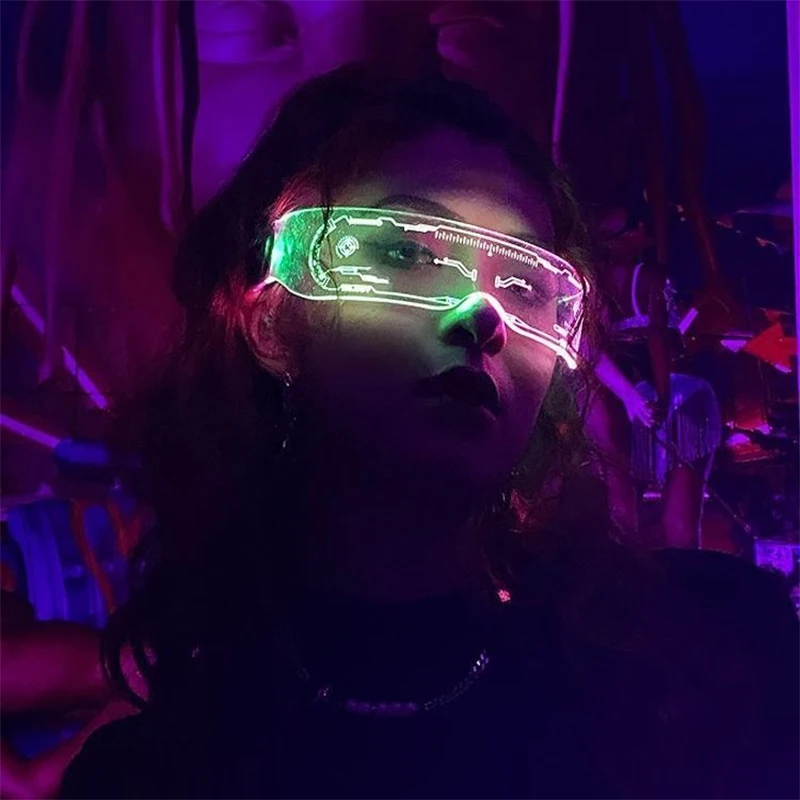 LED Luminous Glasses LED Glasses EL Wire Neon Light Up Visor Eyeglasses Bar Party EyeWare For Halloween Christmas Parties Child
LED Luminous Glasses LED Glasses EL Wire Neon Light Up Visor Eyeglasses Bar Party EyeWare For Halloween Christmas Parties Child
