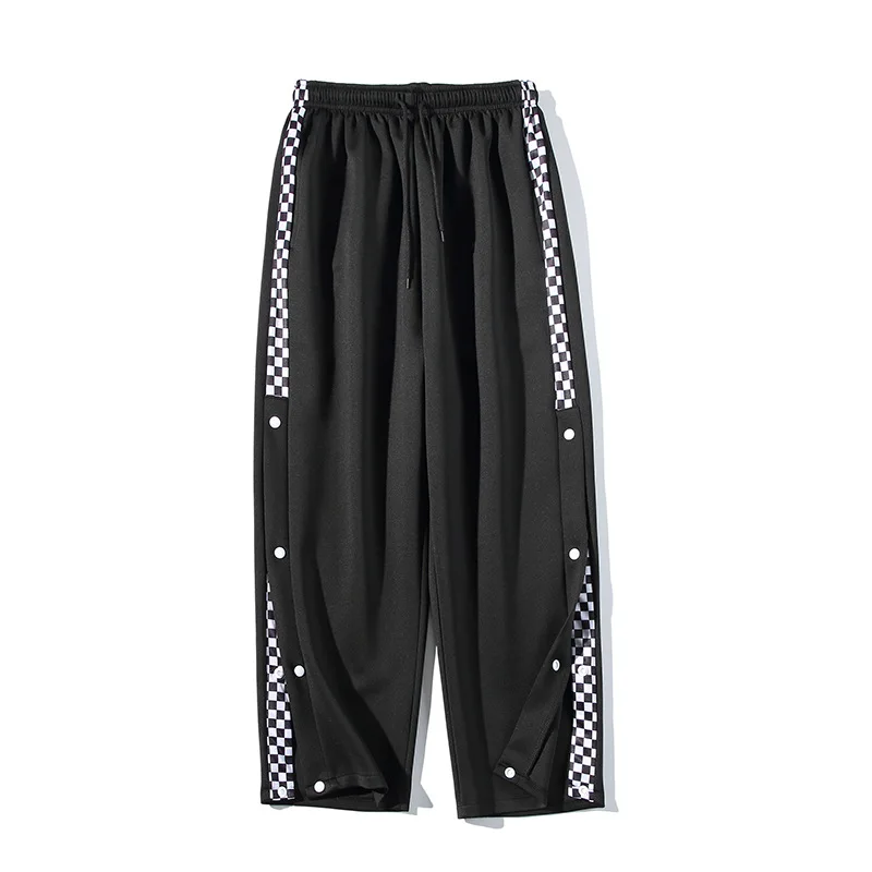Lattice Side Split Breasted Pants Male Loose All-match Korean Version Wide Legs Male High Street Casual Trousers Jogging Pants
Lattice Side Split Breasted Pants Male Loose All-match Korean Version Wide Legs Male High Street Casual Trousers Jogging Pants