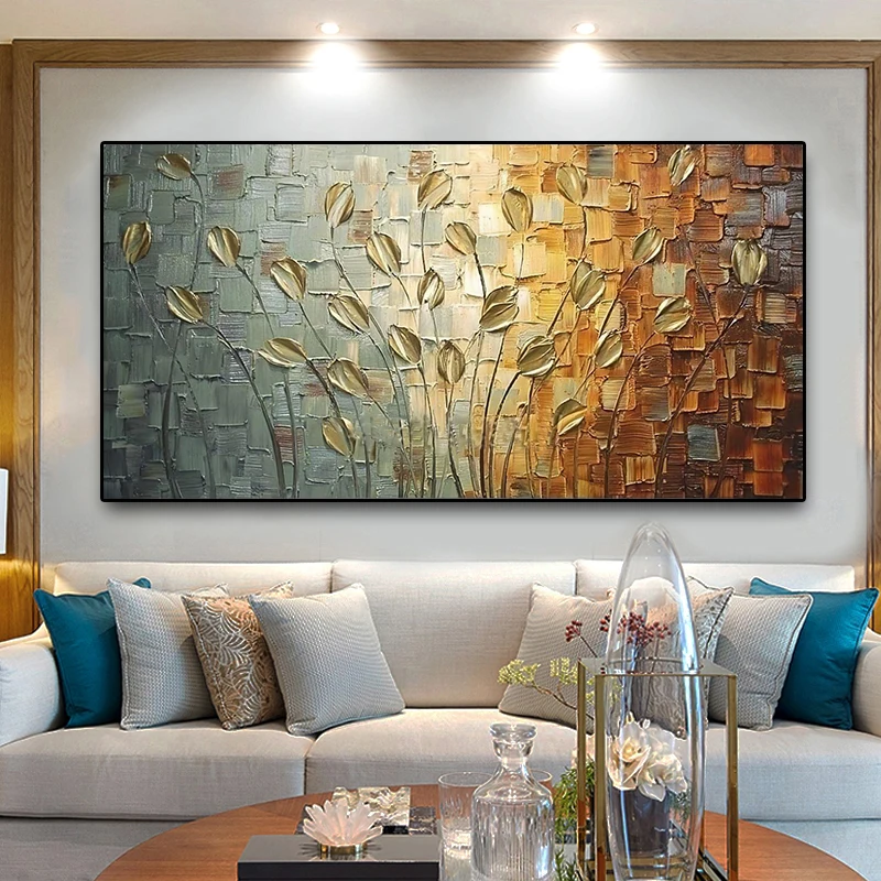 Large Size Flower Leaf Oil Painting Posters Prints Abstract Wall Art Canvas Paintings Modern Living Room Home Decoration Picture
Large Size Flower Leaf Oil Painting Posters Prints Abstract Wall Art Canvas Paintings Modern Living Room Home Decoration Picture