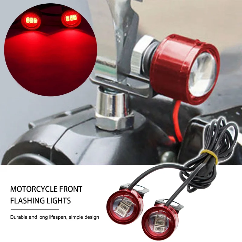 2PCS 12V Motorcycle Rearview Mirror Eagle Eye Flash 3LED Light Waterproof Night Safety Signal Lights Motorcycle Accessories
2PCS 12V Motorcycle Rearview Mirror Eagle Eye Flash 3LED Light Waterproof Night Safety Signal Lights Motorcycle Accessories