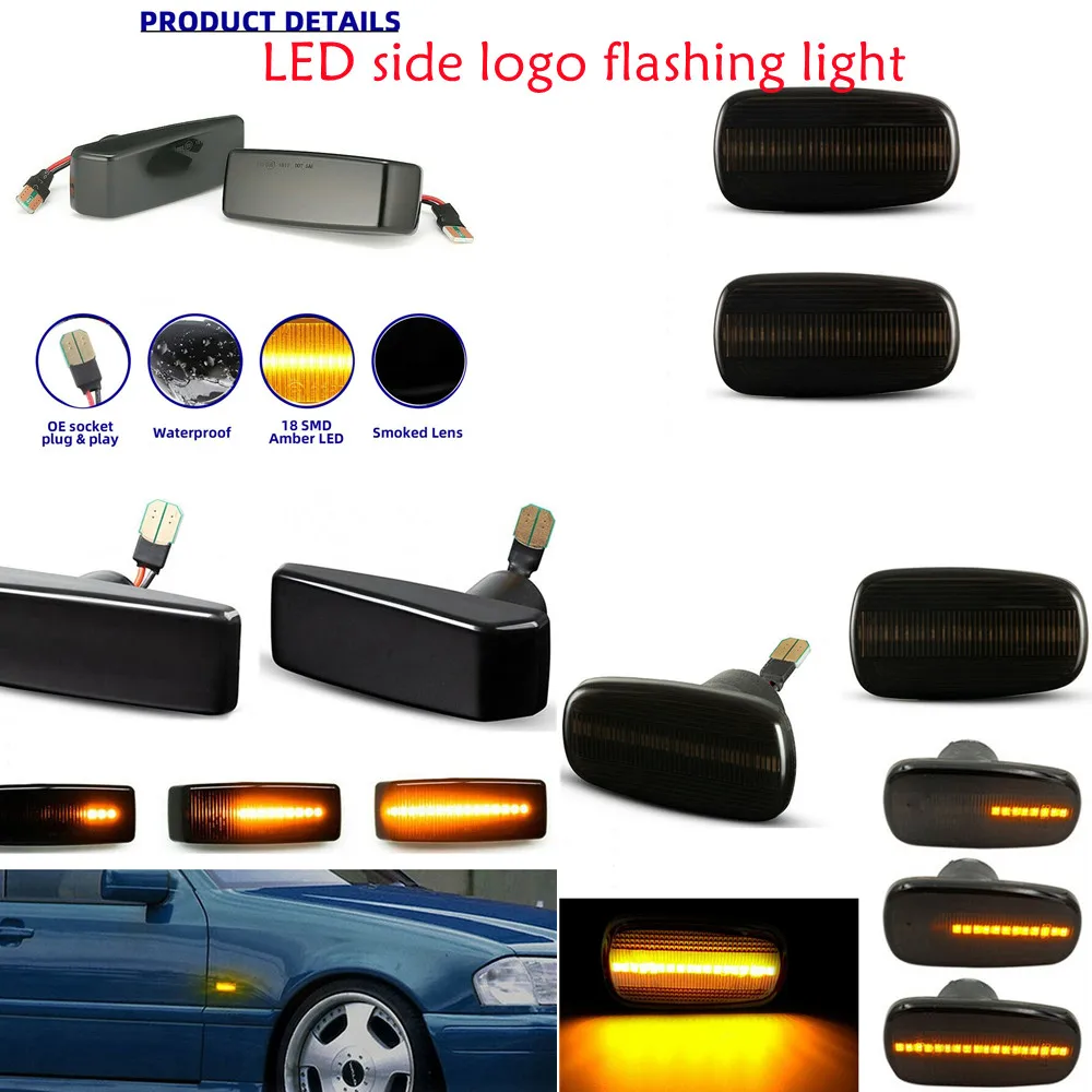 LED Side Logo Flashing Light 1 Pair Blackened Dynamic LED Side Marker Blinker Light For Toyota Prius Kluger Wish Altezza Isis
LED Side Logo Flashing Light 1 Pair Blackened Dynamic LED Side Marker Blinker Light For Toyota Prius Kluger Wish Altezza Isis