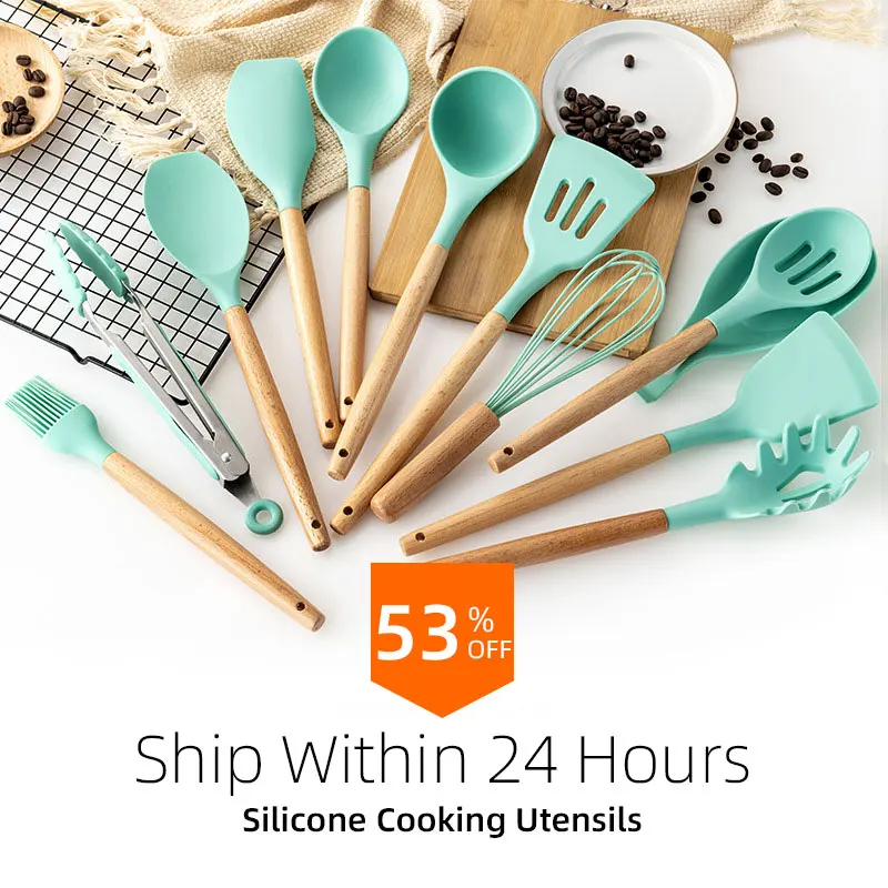 Silicone kitchen utensilios de cocina accessories tools cookware set cooking gadget kichen menaje spatula wooden spoon espatula
Silicone kitchen utensilios de cocina accessories tools cookware set cooking gadget kichen menaje spatula wooden spoon espatula