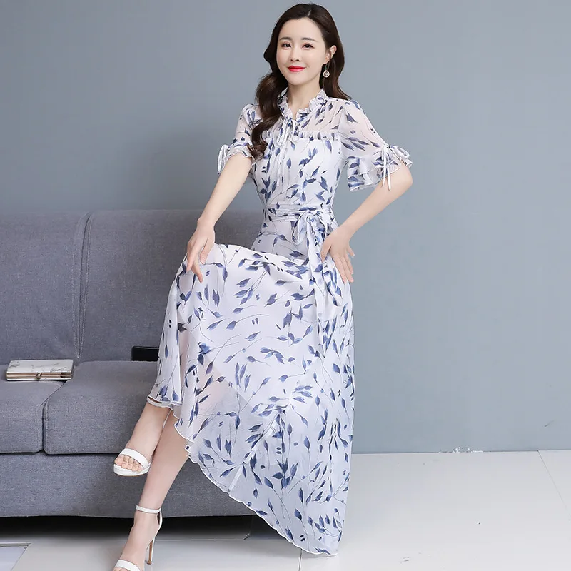 Chiffon shredded flower dress women's summer 2021 new Korean fashion trend in the long slim figure show thin skirt tide
Chiffon shredded flower dress women's summer 2021 new Korean fashion trend in the long slim figure show thin skirt tide