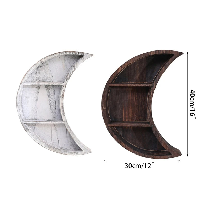 Wall Hanging Wooden Moon Wall Shelf 3 Tier Crescent Phase Display Shelves Decor
Wall Hanging Wooden Moon Wall Shelf 3 Tier Crescent Phase Display Shelves Decor