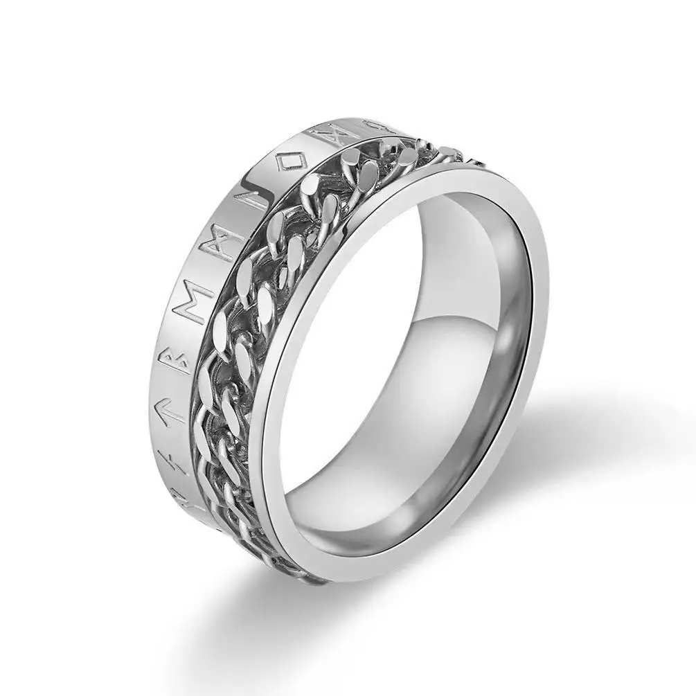 Koaem Luxury Roman Numerals Spinner Chain Men Ring Fashion 8mm Width Multicolor Stainless Steel Rings For Men Jewelry Gift
Koaem Luxury Roman Numerals Spinner Chain Men Ring Fashion 8mm Width Multicolor Stainless Steel Rings For Men Jewelry Gift