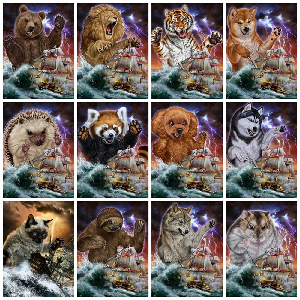 Алмазная 5d картина Huacan, Настенная Наклейка с вышивкой цветы, собака, тигр, корабль
Алмазная 5d картина Huacan, Настенная Наклейка с вышивкой цветы, собака, тигр, корабль