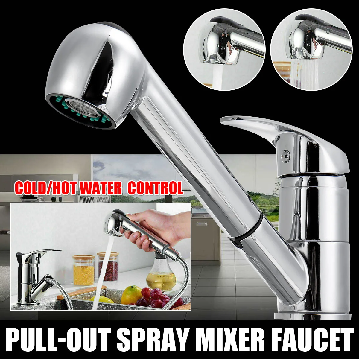 Brushed Nickel Kitchen Faucet Detachable Handheld Sprayer Single Hole Pull Out Spout Kitchen Sink Mixer Tap Stream Sprayer Head
Brushed Nickel Kitchen Faucet Detachable Handheld Sprayer Single Hole Pull Out Spout Kitchen Sink Mixer Tap Stream Sprayer Head