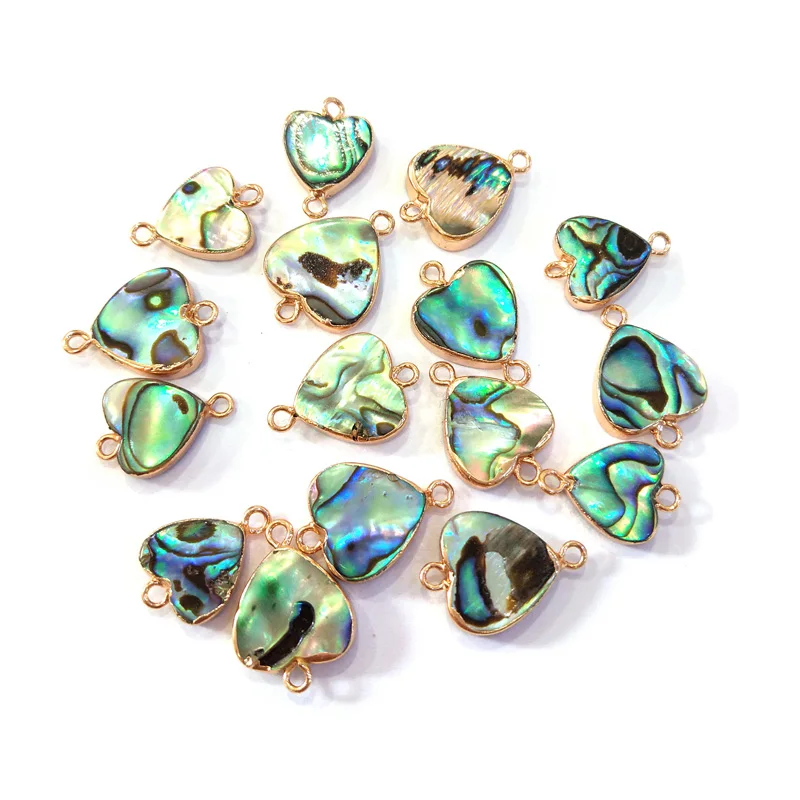 2PC Natural Shell Connector Abalone Shell Heart-Shaped DIY Material For Making Necklaces And Bracelets Package Sale 13x18mm
2PC Natural Shell Connector Abalone Shell Heart-Shaped DIY Material For Making Necklaces And Bracelets Package Sale 13x18mm
