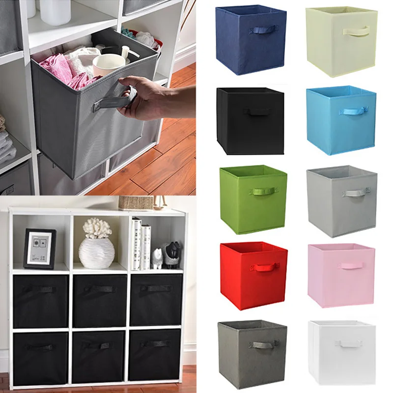 Cube Foldable Storage Boxes Kids Toys Organizer Non-woven Fabric Storage Basket With Handle Storage Organizers
Cube Foldable Storage Boxes Kids Toys Organizer Non-woven Fabric Storage Basket With Handle Storage Organizers