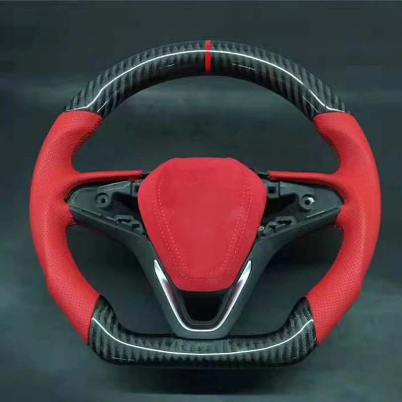 D-Shape Cuatomized Carbon Fiber Sports Steering Wheel Alcantara Replacement For Buick Regal GS 2017-2020 with Paddle Shift
D-Shape Cuatomized Carbon Fiber Sports Steering Wheel Alcantara Replacement For Buick Regal GS 2017-2020 with Paddle Shift