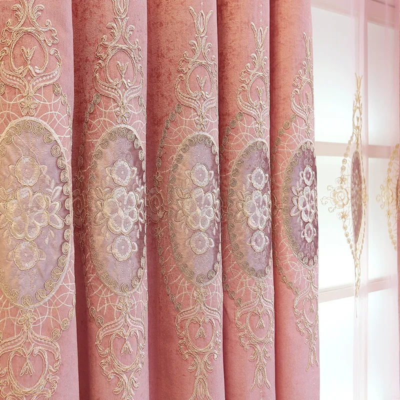 Oushixuenier Embroidered Romantic Pink Flower Shade Curtains for Living Dining Room Bedroom.
Oushixuenier Embroidered Romantic Pink Flower Shade Curtains for Living Dining Room Bedroom.
