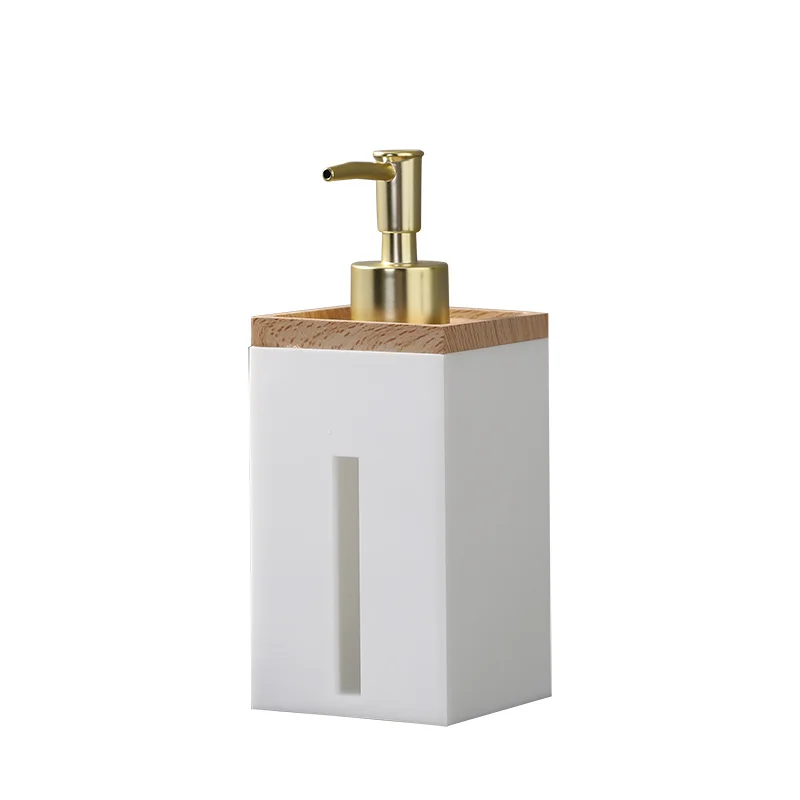 Bathroom Liquid Soap Dispenser Shampoo Bath Lotion Bottle Lavatory Resin & Bamboo Gold Head Hotel Supply Wholesale Black/White
Bathroom Liquid Soap Dispenser Shampoo Bath Lotion Bottle Lavatory Resin & Bamboo Gold Head Hotel Supply Wholesale Black/White