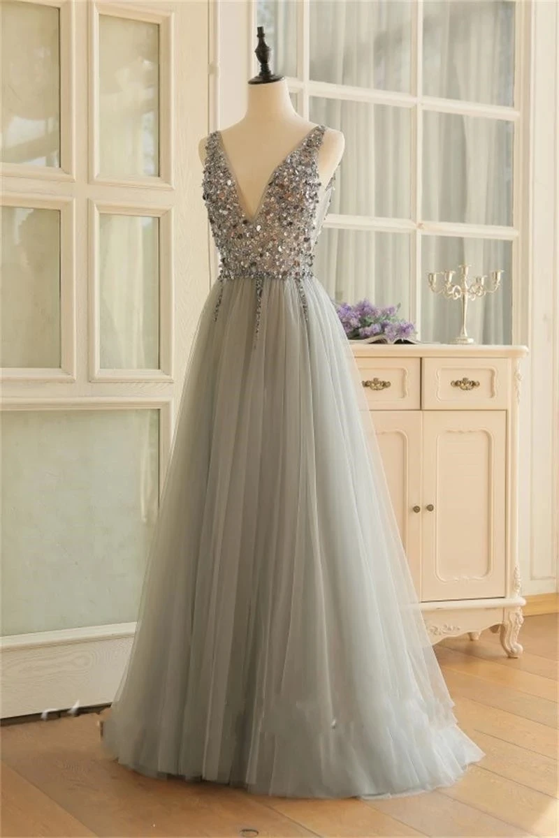 ANGELSBRIDEP V-Neck Long Evening Dress Party Gowns Sexy Backless Beaded Crystal Vestidos de festa Special Occasion Prom Dress
ANGELSBRIDEP V-Neck Long Evening Dress Party Gowns Sexy Backless Beaded Crystal Vestidos de festa Special Occasion Prom Dress