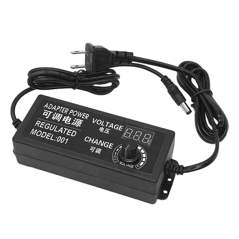 Universal Adjustable AC/DC Power Adapter,100-240V to 9-24V 3A 50-60Hz Power Adapter with LED Voltage Display(US Plug)
Universal Adjustable AC/DC Power Adapter,100-240V to 9-24V 3A 50-60Hz Power Adapter with LED Voltage Display(US Plug)