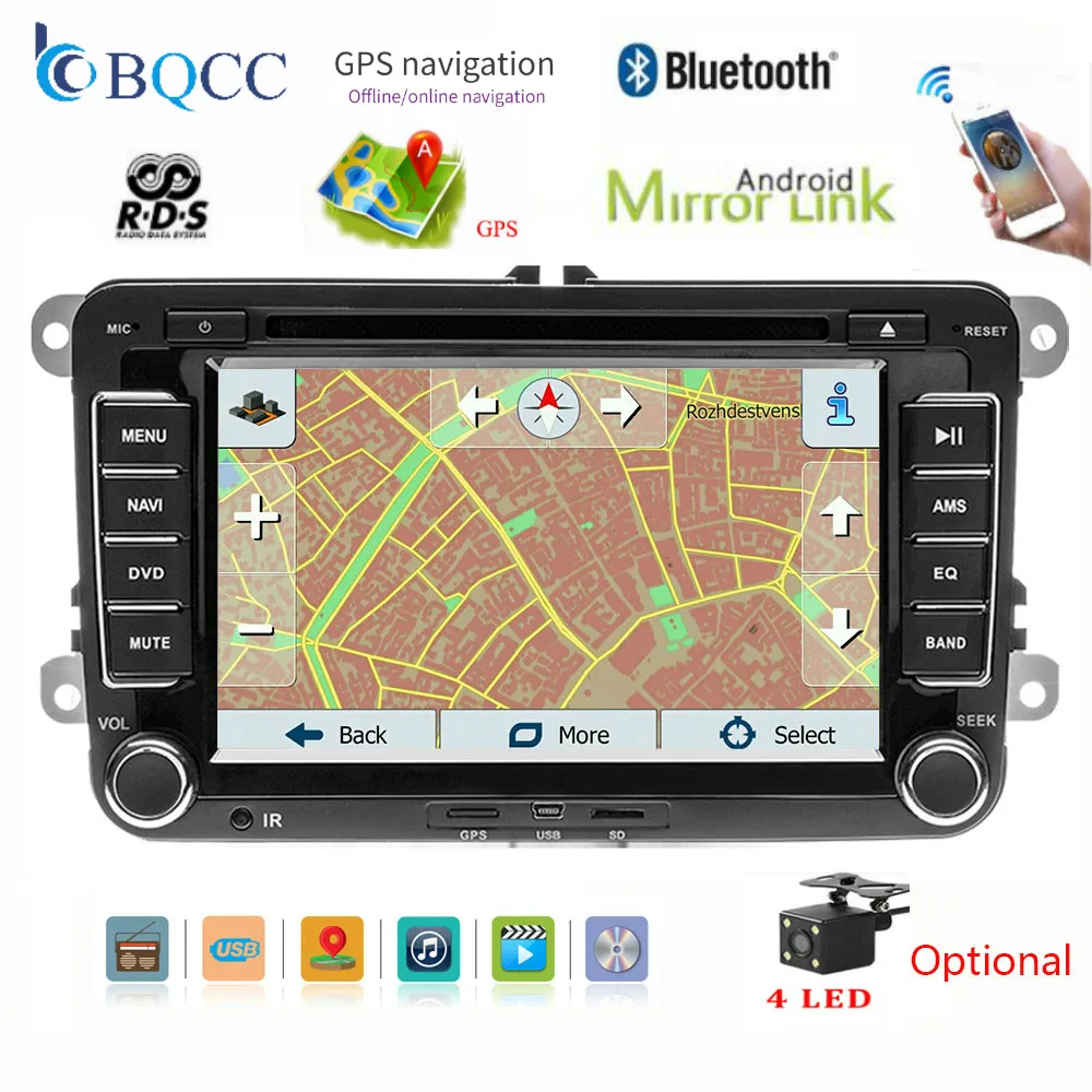 Автомобильный gps навигация dvd плеер мультимедиа 7 Автомагнитола для V W/Golf Polo Tiguan