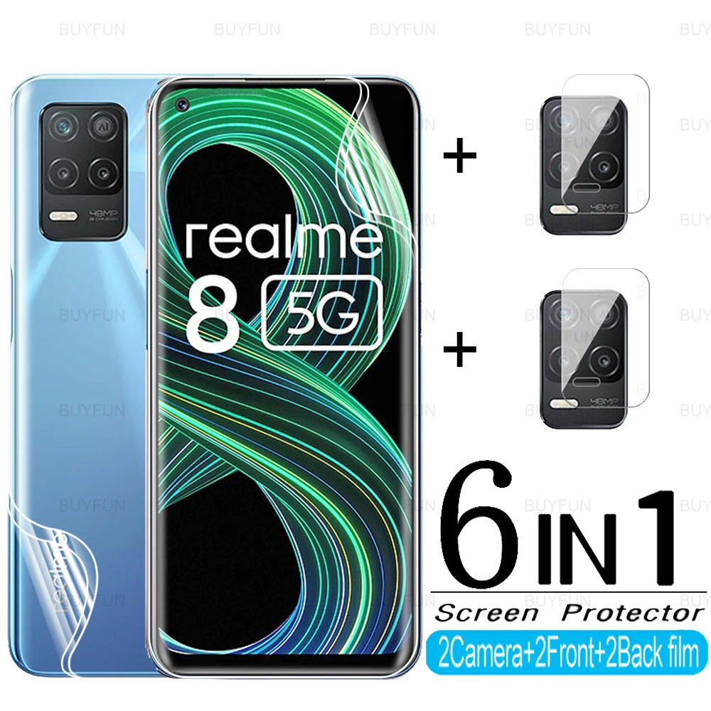 Гидрогелевая пленка с полным покрытием 6 в 1 для Oppo Realme 8 5G, мягкая пленка для oppo realme 6 7 8 Pro 7, зеркальная защитная пленка для объектива фотокаме...
Гидрогелевая пленка с полным покрытием 6 в 1 для Oppo Realme 8 5G, мягкая пленка для oppo realme 6 7 8 Pro 7, зеркальная защитная пленка для объектива фотокаме...