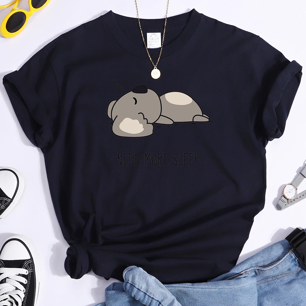 Cute Lazy Raccoon Women T Shirt Need More Sleep Print Clothing Short Sleeve Loose Streetwear O-Neck Oversize Tee Top For Female
Cute Lazy Raccoon Women T Shirt Need More Sleep Print Clothing Short Sleeve Loose Streetwear O-Neck Oversize Tee Top For Female