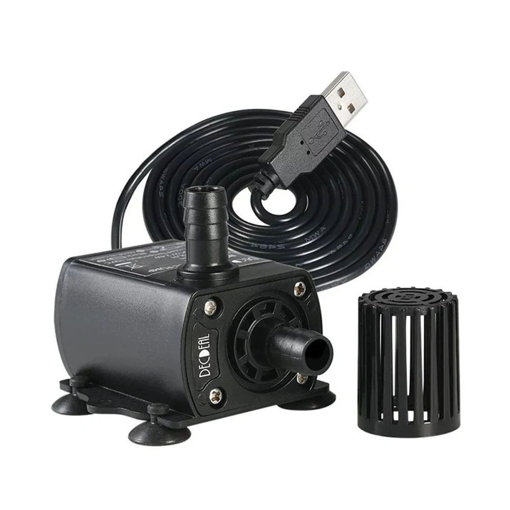 Ultra-quiet Mini Submersible Water Pump DC5V Cord Water Pump Brushless USB Pump With Filter For Fish Tank Pond Aquarium Fountain
Ultra-quiet Mini Submersible Water Pump DC5V Cord Water Pump Brushless USB Pump With Filter For Fish Tank Pond Aquarium Fountain