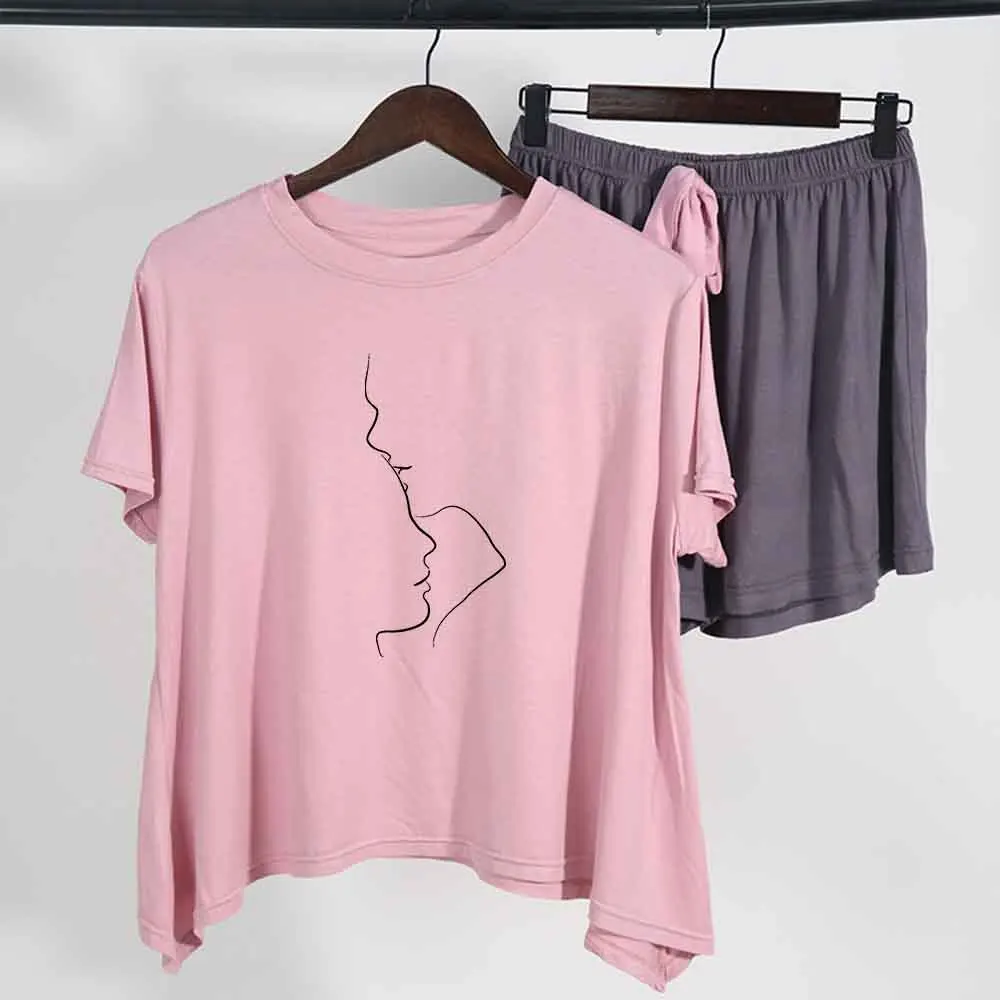 Women Clothing Sets Summer Plus Size Woman Pijama Set Two Piece Summer Loose Casual Streetwear Outfits Tracksuits Ladies Suit
Women Clothing Sets Summer Plus Size Woman Pijama Set Two Piece Summer Loose Casual Streetwear Outfits Tracksuits Ladies Suit