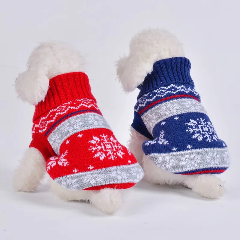 Christmas Winter Warm Pet Clothes for Small Dogs Dog Sweater Santa Claus Snowflake Print Pet Clothing for Chihuahua Puppy Cat
Christmas Winter Warm Pet Clothes for Small Dogs Dog Sweater Santa Claus Snowflake Print Pet Clothing for Chihuahua Puppy Cat