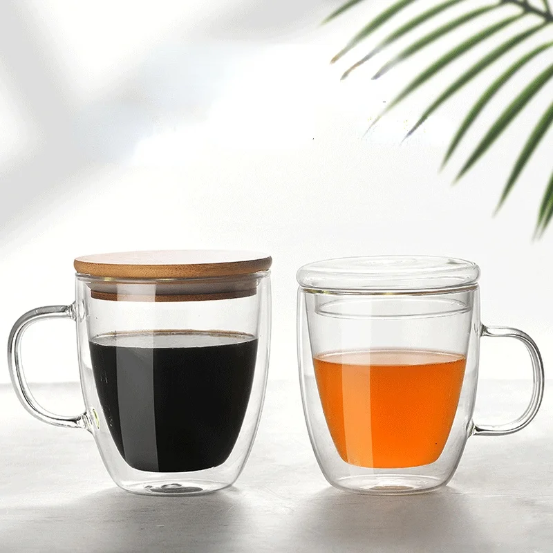 Modern Fashion Double-layer Glass Coffee Cup Large Capacity with Handle and Lid Household Glass Anti-scalding
Modern Fashion Double-layer Glass Coffee Cup Large Capacity with Handle and Lid Household Glass Anti-scalding
