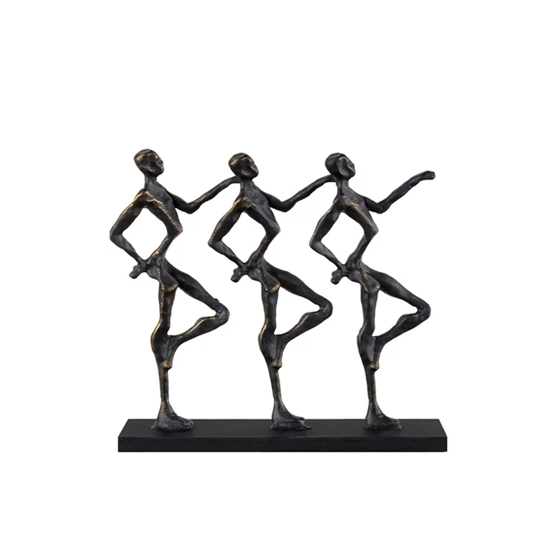 Iron Craft Decorations Modern Light Luxury TV Cabinet Desktop Character Black Three-Person Study Desk Furnishings Crafts
Iron Craft Decorations Modern Light Luxury TV Cabinet Desktop Character Black Three-Person Study Desk Furnishings Crafts