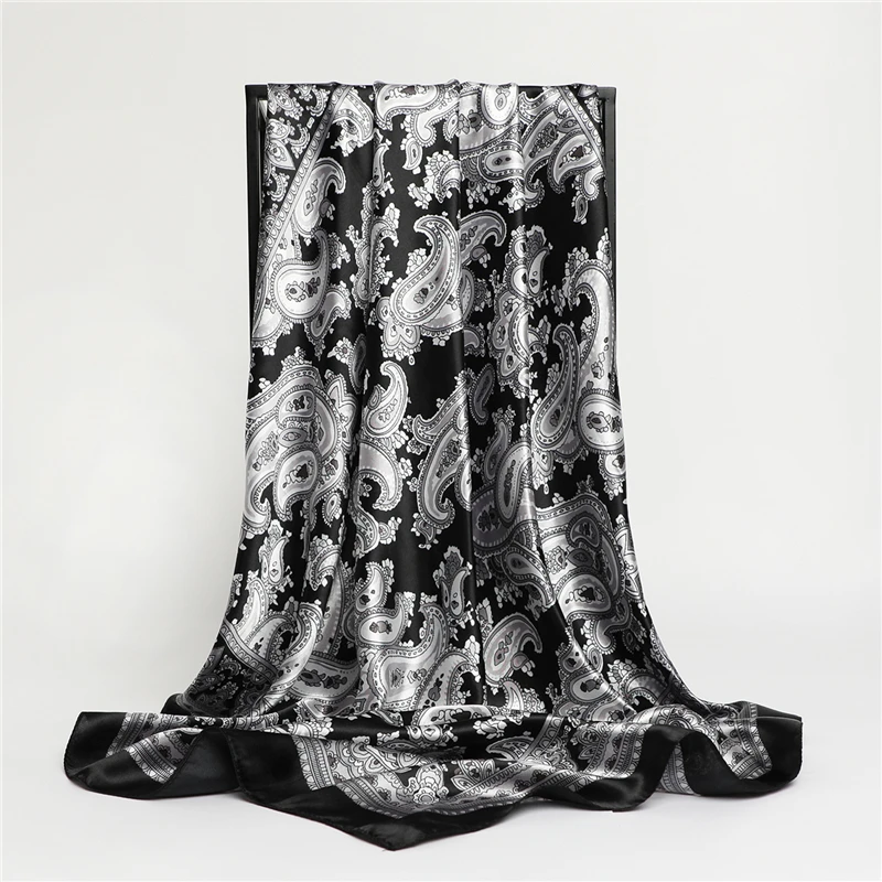 Vintage Square Scarf For Women Print Silk Shawl Foulard Satin Hijab Head Wraps Hair Bands Neckerchief Female Headband Bandana
Vintage Square Scarf For Women Print Silk Shawl Foulard Satin Hijab Head Wraps Hair Bands Neckerchief Female Headband Bandana