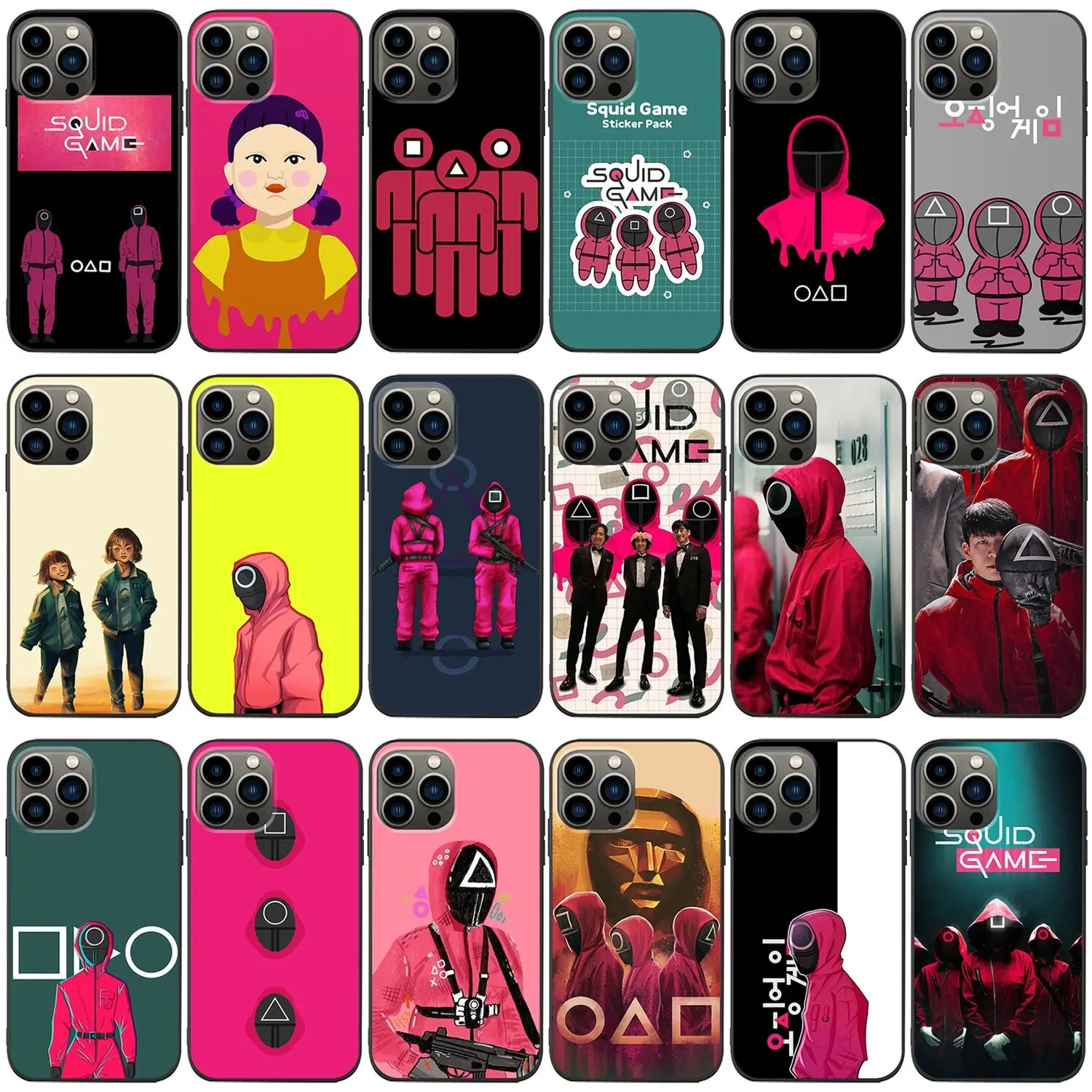 Hot Sale Survival Game Phone Cases Squid Game Character Mystery Man Protective Silicone Case For iPhone 7 8 12 11 Pro Max XS XR
Hot Sale Survival Game Phone Cases Squid Game Character Mystery Man Protective Silicone Case For iPhone 7 8 12 11 Pro Max XS XR