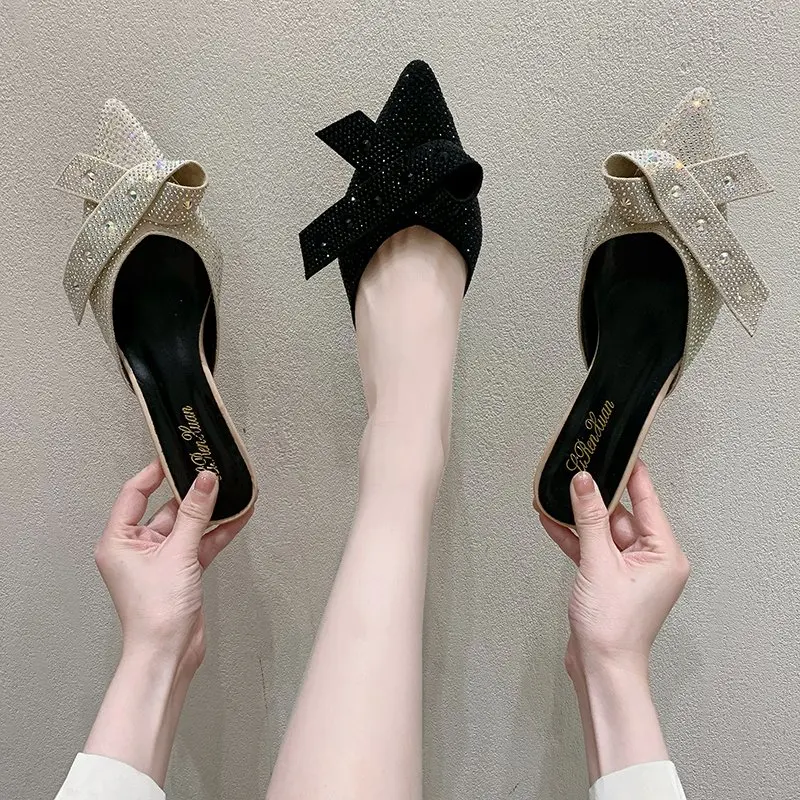 Women's Shoes Slippers High Heels Slippers Pointed Jelly Slippers Senior Designer Glitter Cover Women Slippers Womens Shoes
Women's Shoes Slippers High Heels Slippers Pointed Jelly Slippers Senior Designer Glitter Cover Women Slippers Womens Shoes