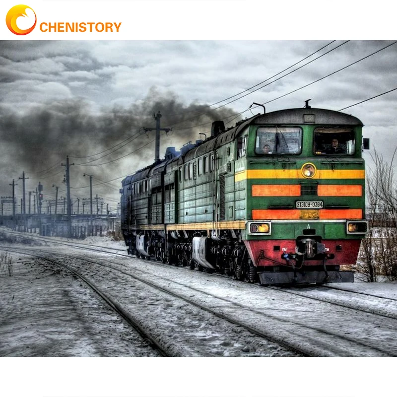 CHENISTORY DIY Painting By Numbers Train HandPainted Oil Painting Adults Children Kill Time Unique Gift Wall Decor Picture Kit
CHENISTORY DIY Painting By Numbers Train HandPainted Oil Painting Adults Children Kill Time Unique Gift Wall Decor Picture Kit