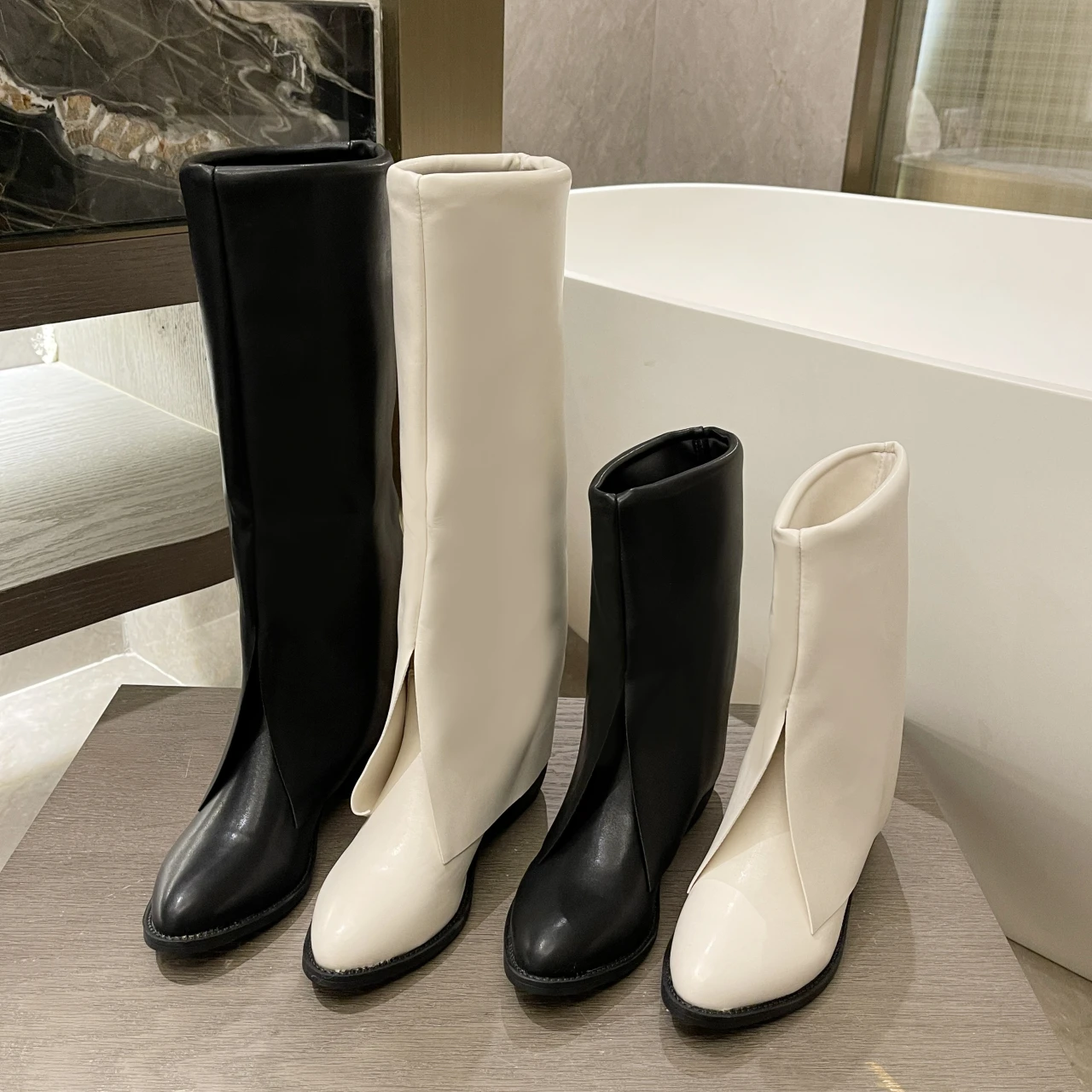 Women Knee High Boots Autumn Winter New Style Ankle Boots Black Slim Long Shoes for Women Designer Platform Shoes Botas Mujer
Women Knee High Boots Autumn Winter New Style Ankle Boots Black Slim Long Shoes for Women Designer Platform Shoes Botas Mujer
