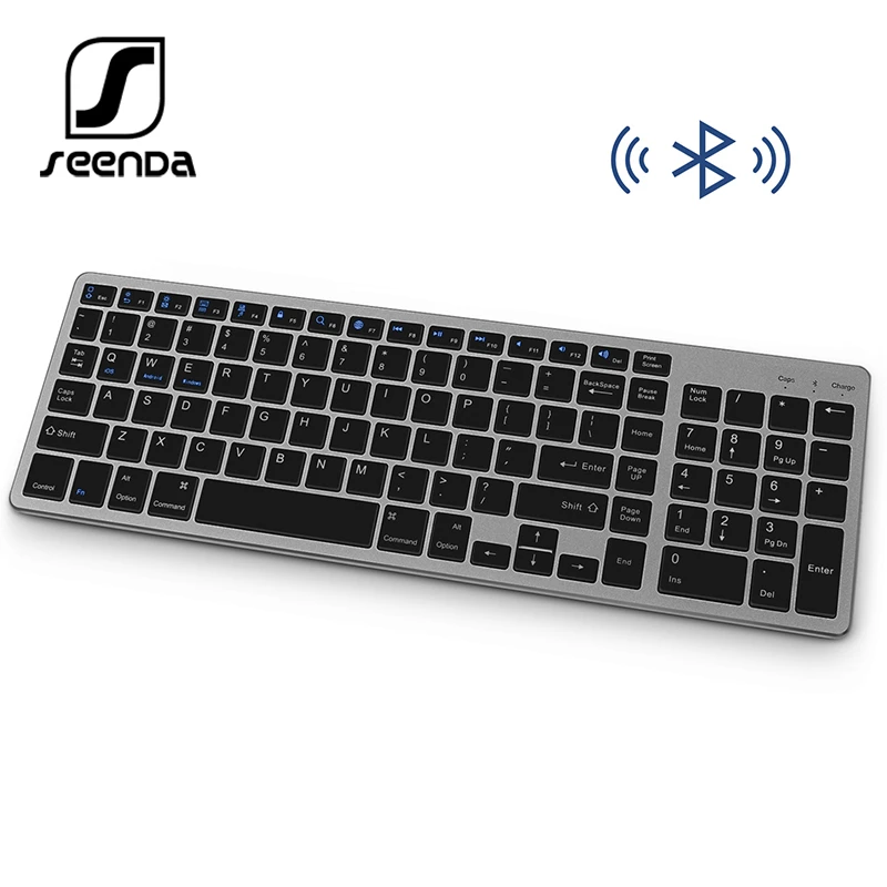 Беспроводная Bluetooth клавиатура SeenDa для планшета, ноутбука, смартфона, перезаряжаемая портативная беспроводная клавиатура с подставкой для ц... 
Беспроводная Bluetooth клавиатура SeenDa для планшета, ноутбука, смартфона, перезаряжаемая портативная беспроводная клавиатура с подставкой для ц...
