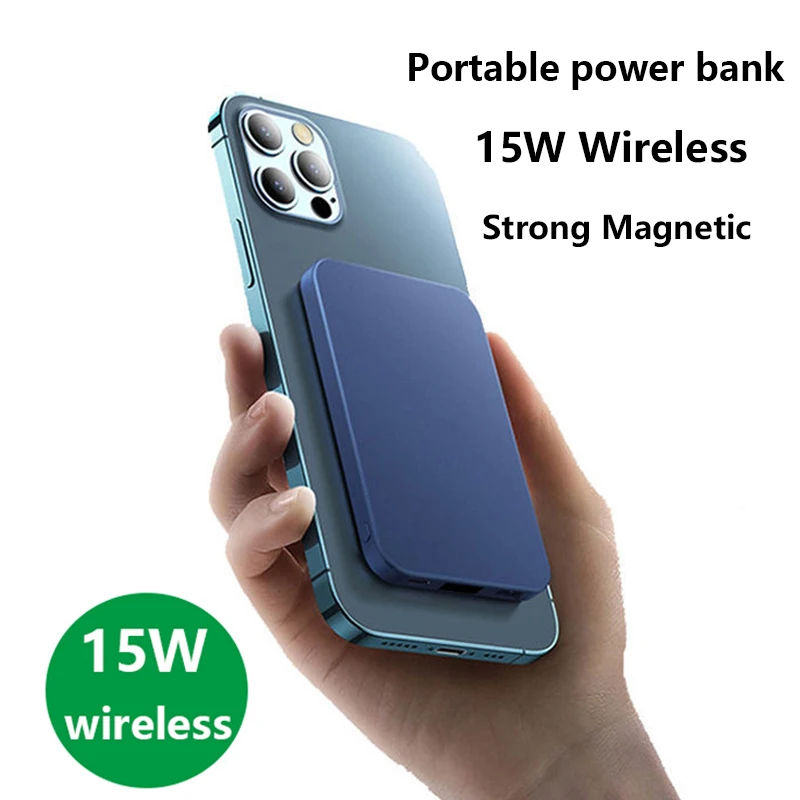 10000mAh Magnetic Wireless Power Bank 2022 New 15W Mobile Phone Fast Charger For iPhone 12 13 Pro Max External Auxiliary Battery
10000mAh Magnetic Wireless Power Bank 2022 New 15W Mobile Phone Fast Charger For iPhone 12 13 Pro Max External Auxiliary Battery