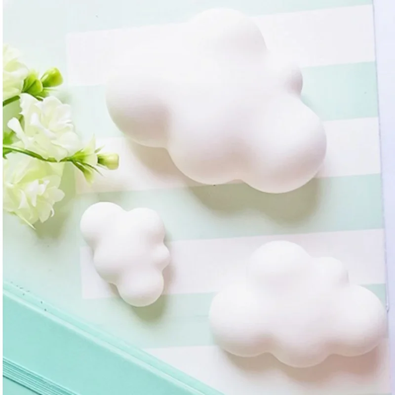 3D Cake Decoration Tool Cloud Shape Chocolate Silicone Mold Mousse Fondant Ice Cube Mould Pudding Candy Soap Candle Molds Baking 
3D Cake Decoration Tool Cloud Shape Chocolate Silicone Mold Mousse Fondant Ice Cube Mould Pudding Candy Soap Candle Molds Baking